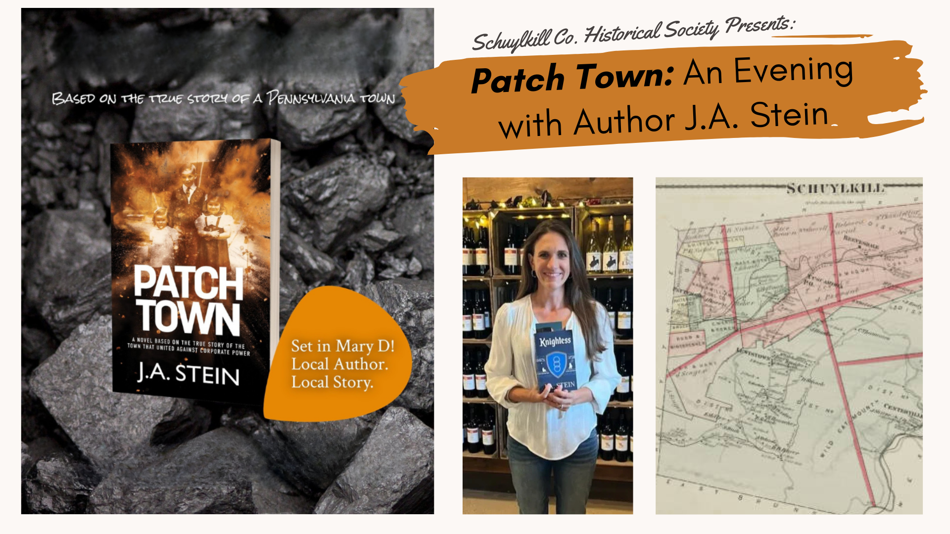 Patch Town: An evening with Author J.A. Stein