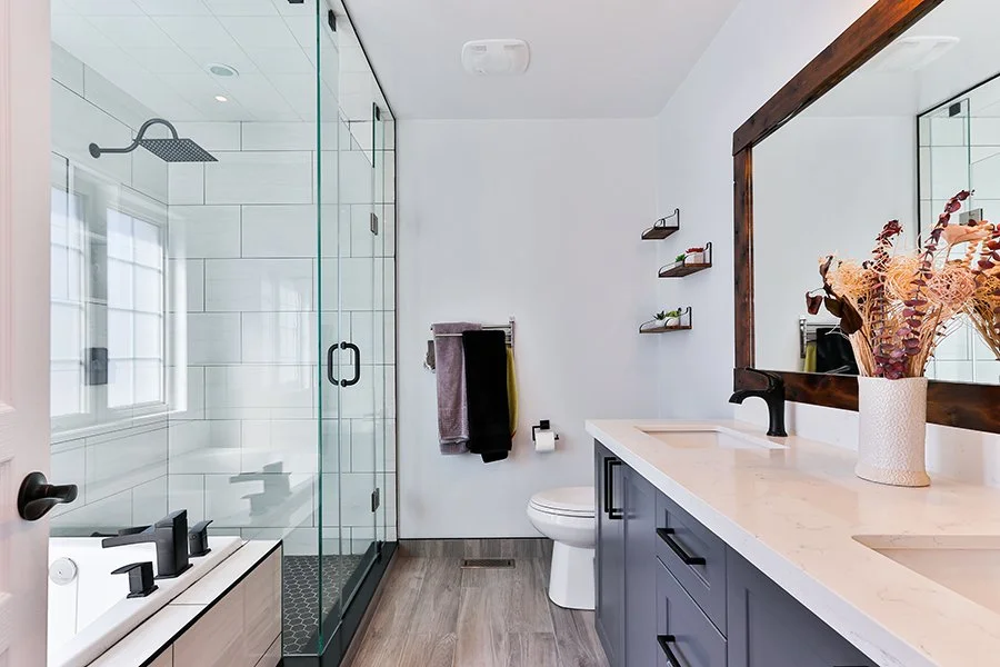 Modern clean bathroom