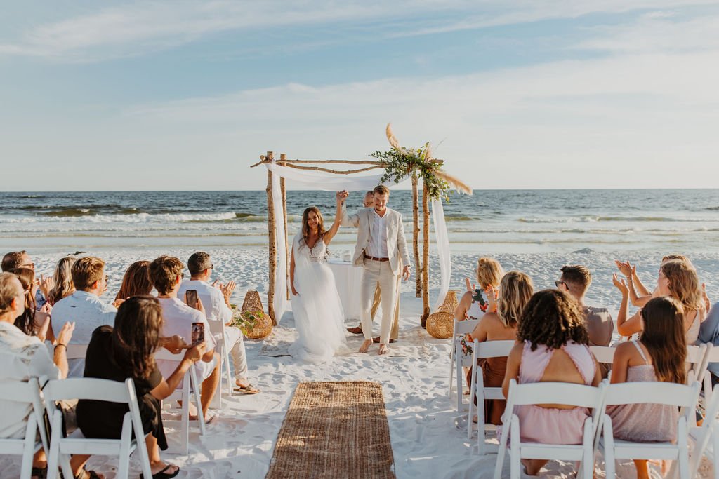 Seaside 30a beach wedding