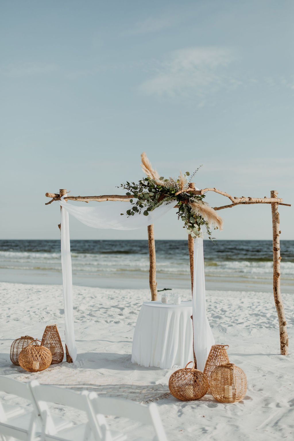 boho beach wedding in Seaside Florida