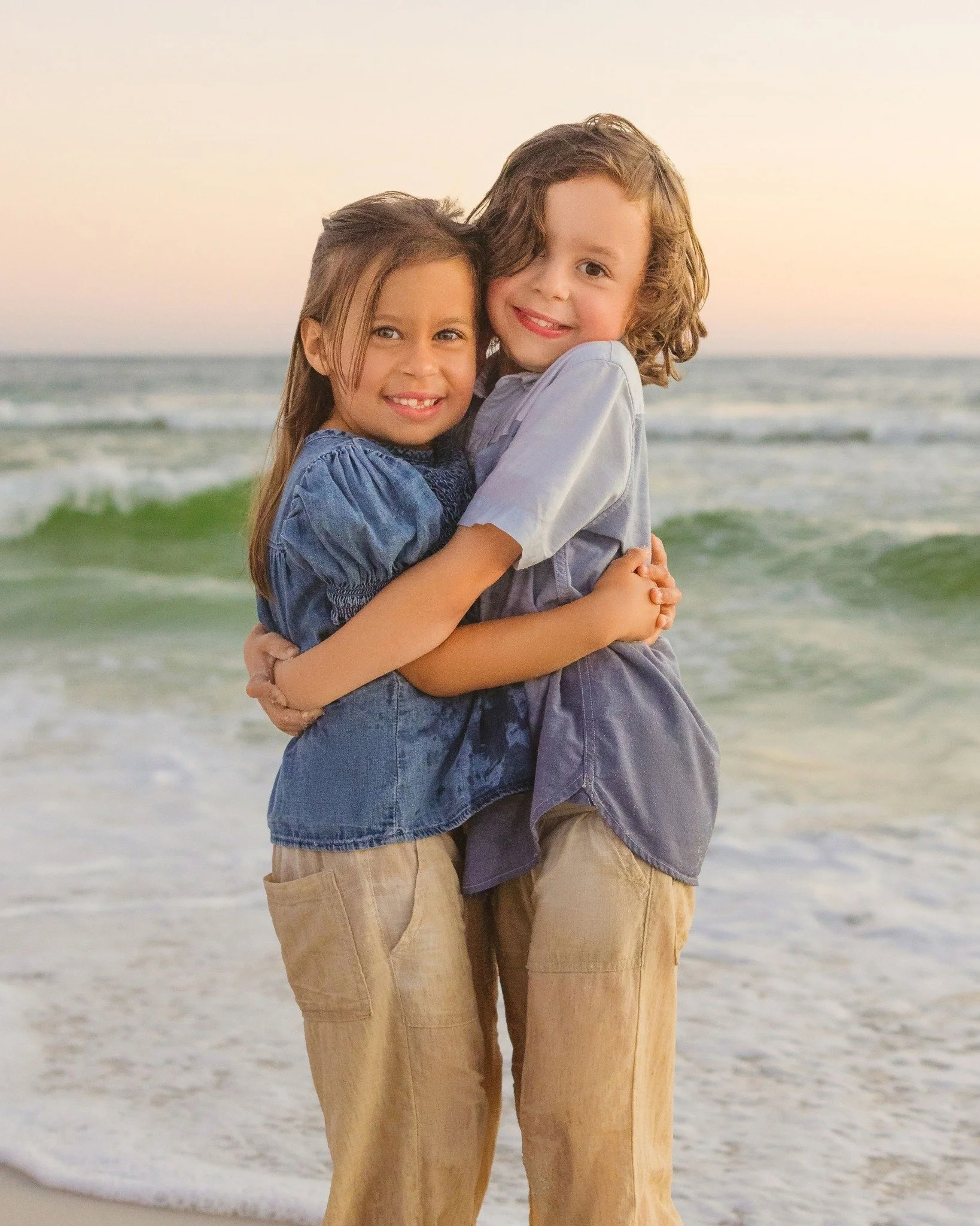 What better way to spend a Saturday evening than chasing your twin down the beach and splashing your mom in the ocean?

Bare feet, salty air, and the kind of laughter you don&rsquo;t have to pose for. Just real moments, exactly as they happen.