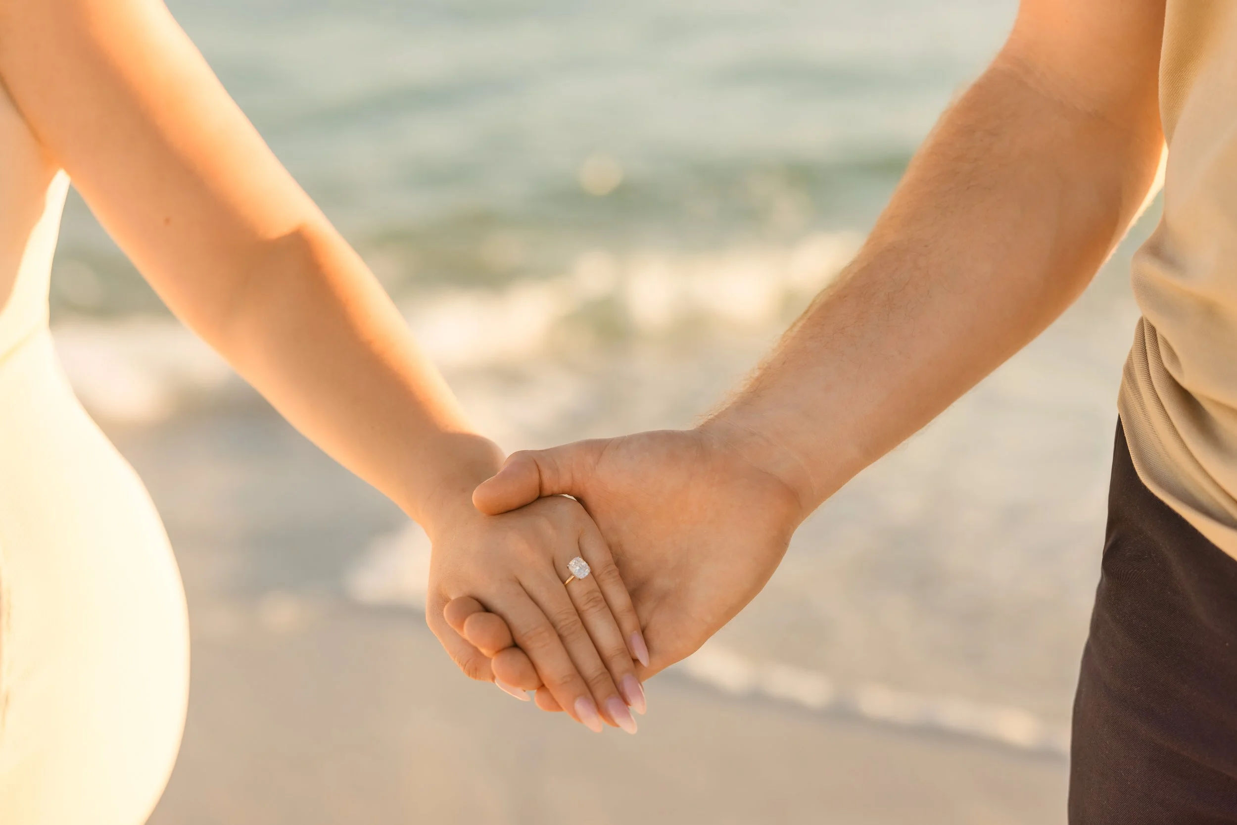 Beach proposal photographer in 30a