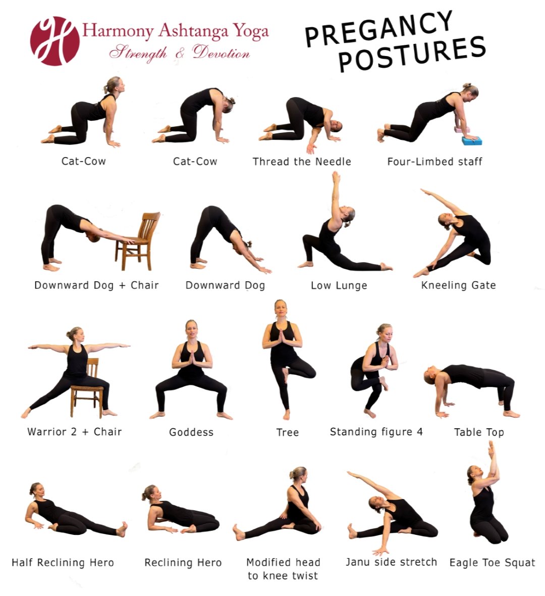 Yoga Poses to Avoid During Pregnancy with Modifications // Whitney E. RD