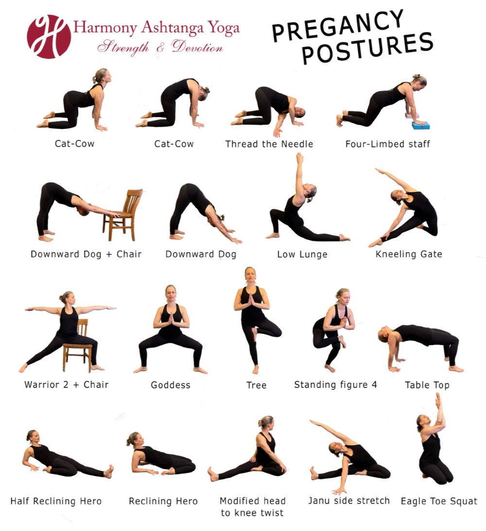 Pregnancy Postures for Ashtanga Practice - Prenatal Yoga Sequence — HARMONY  SLATER