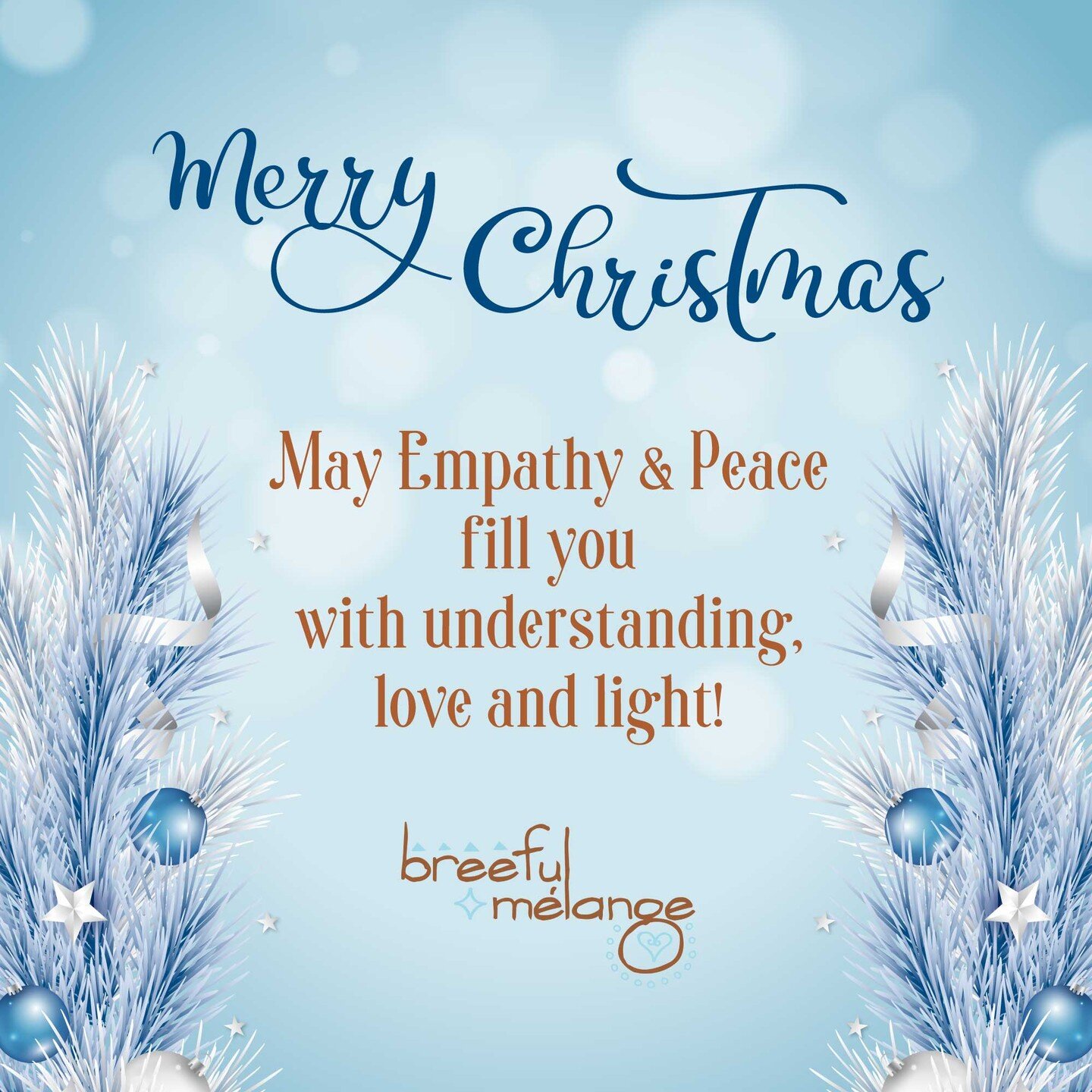 Merry Christmas!!! May Empathy &amp; Peace fill you with understanding, love and light!

#MerryChristmas #Christmas2023 #HappyHolidays