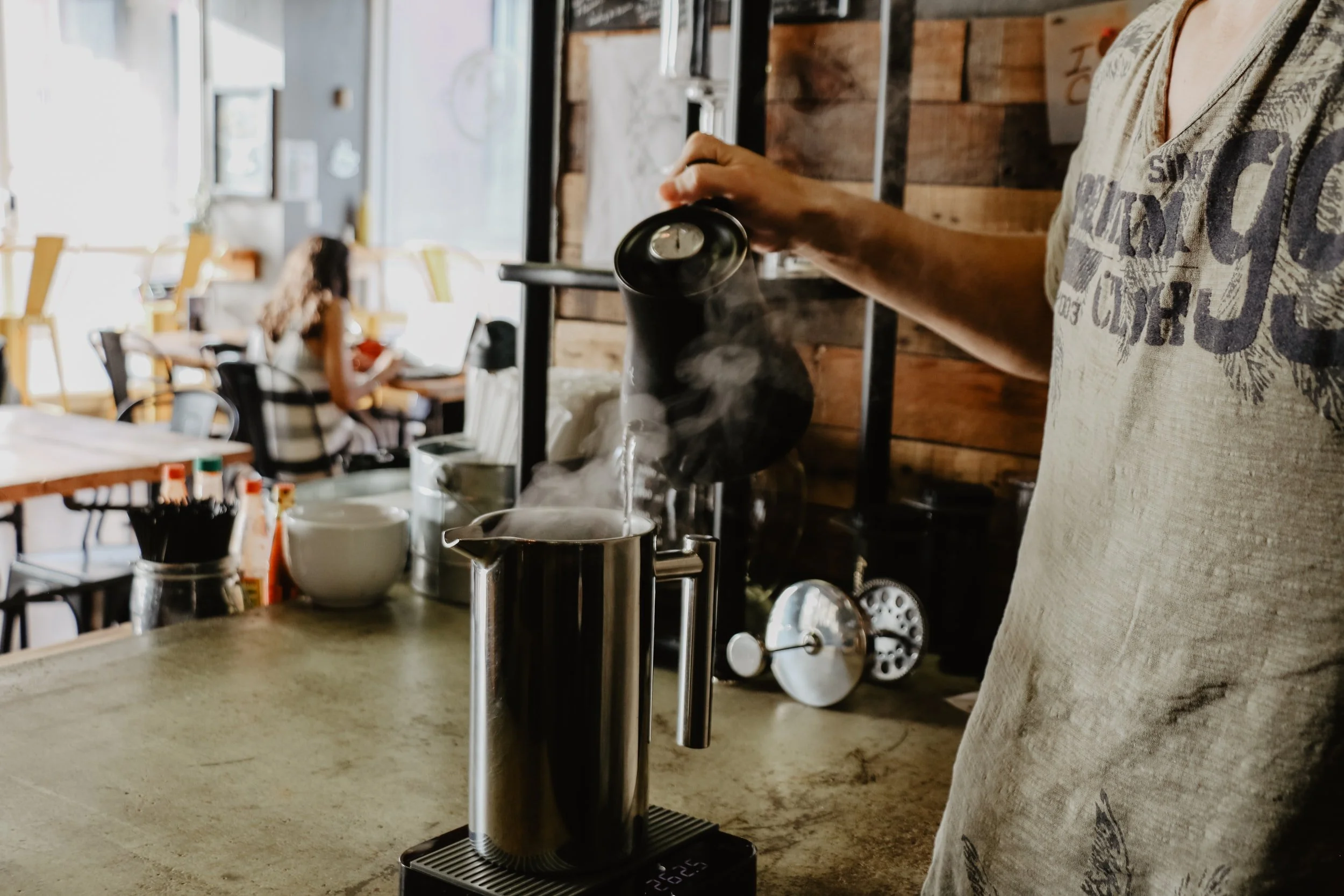 How to French Press Pour Coffee Shop