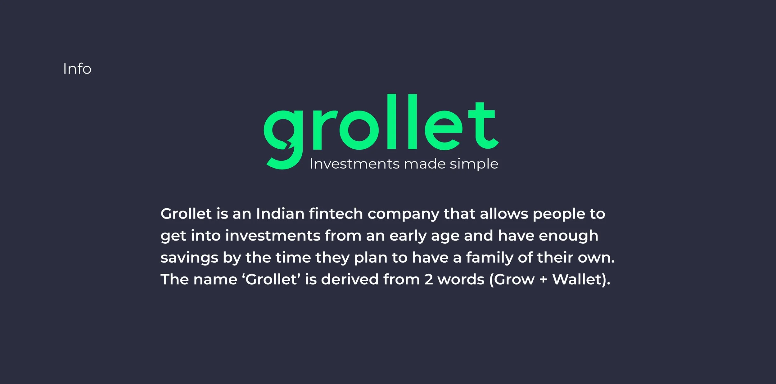 Grollet Fintech Brand Identity — Confetti Design Studio