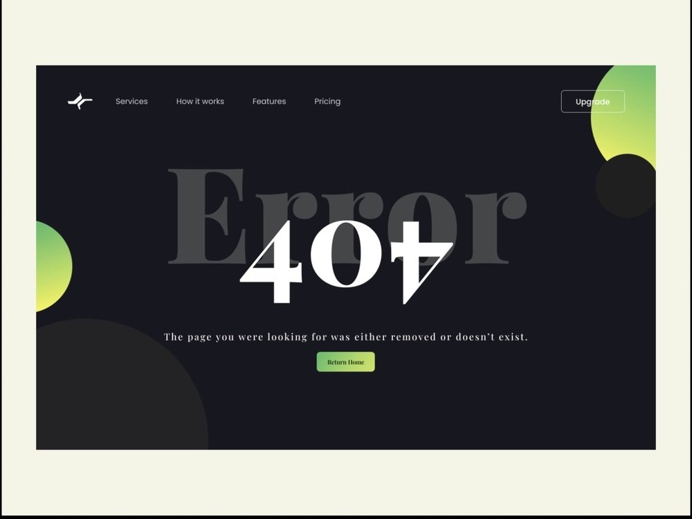 Page Not Found. by Muskan Jassal on Dribbble