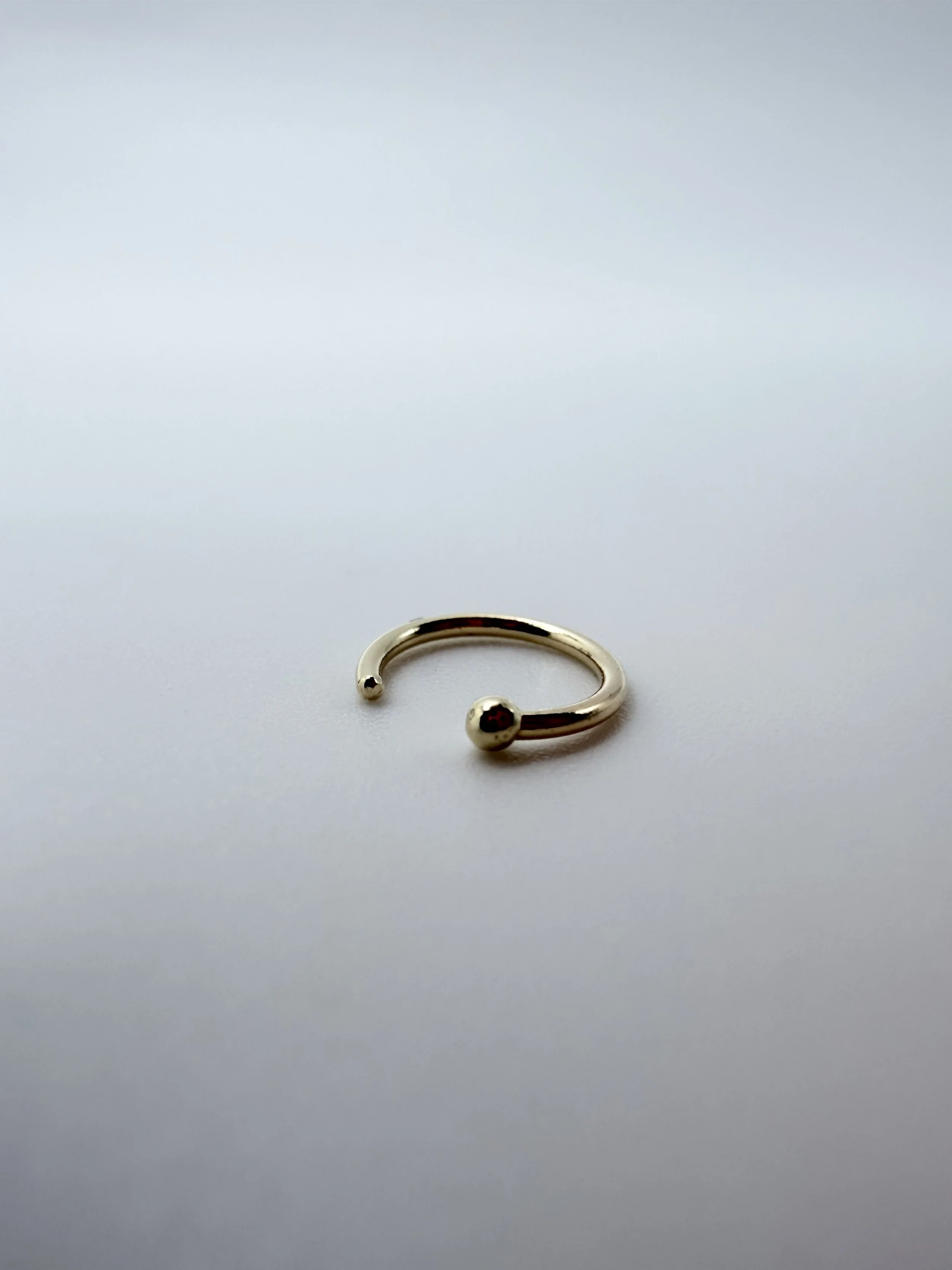 14kt Solid Gold Extra Small Hoop 8mm