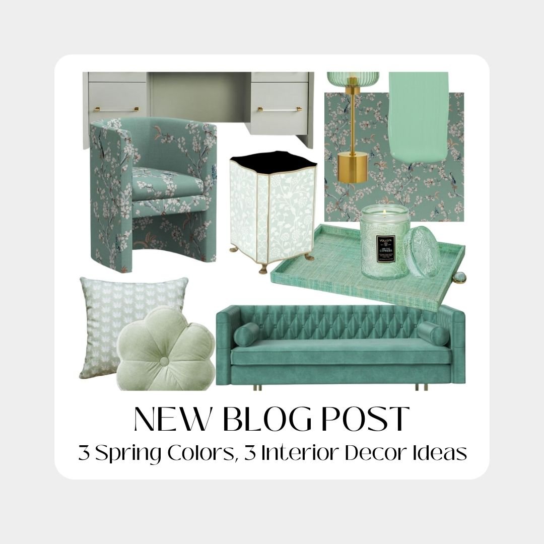 Spring colors: Interior decor