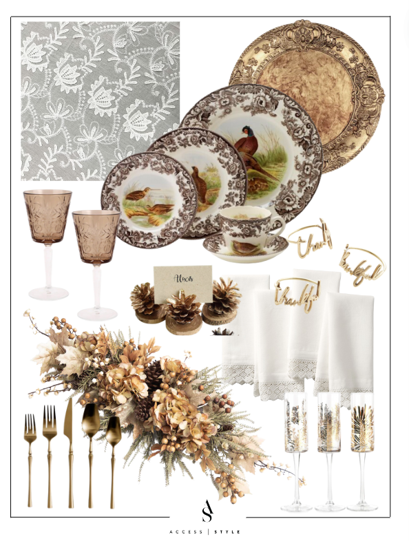 formal thanksgiving tablescape