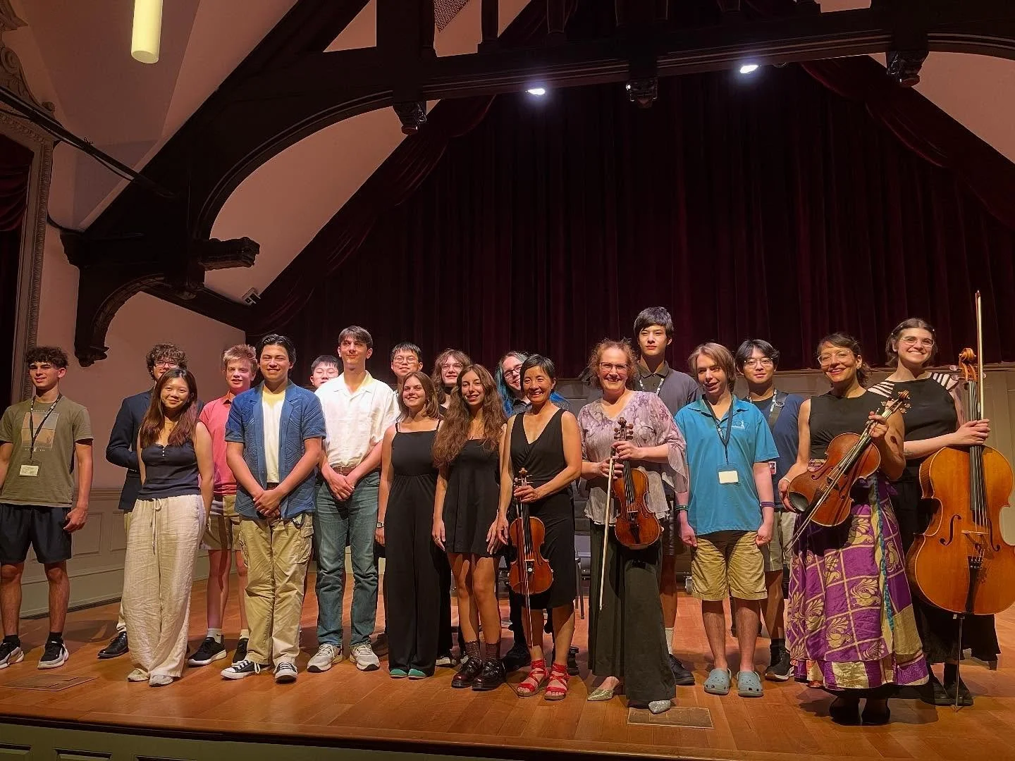 Hi, we&rsquo;re the Semiosis Quartet, and we just played SO MANY NOTES&hellip; by 17 young composers at @bostonconservatory &lsquo;s High School Composers Intensive. Are you one of the composers whose pieces we played?? Tag yourself! We are so impres