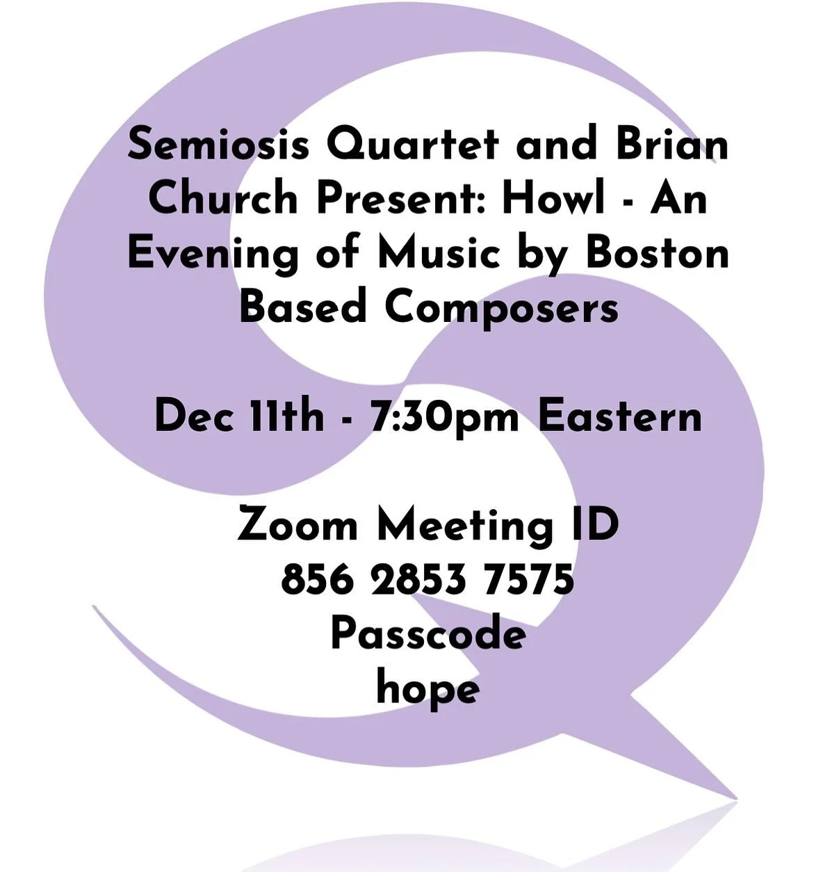 Oh hey! There&rsquo;s a livestream! Check it out on zoom!!
Please register if you can so we know who was with us!