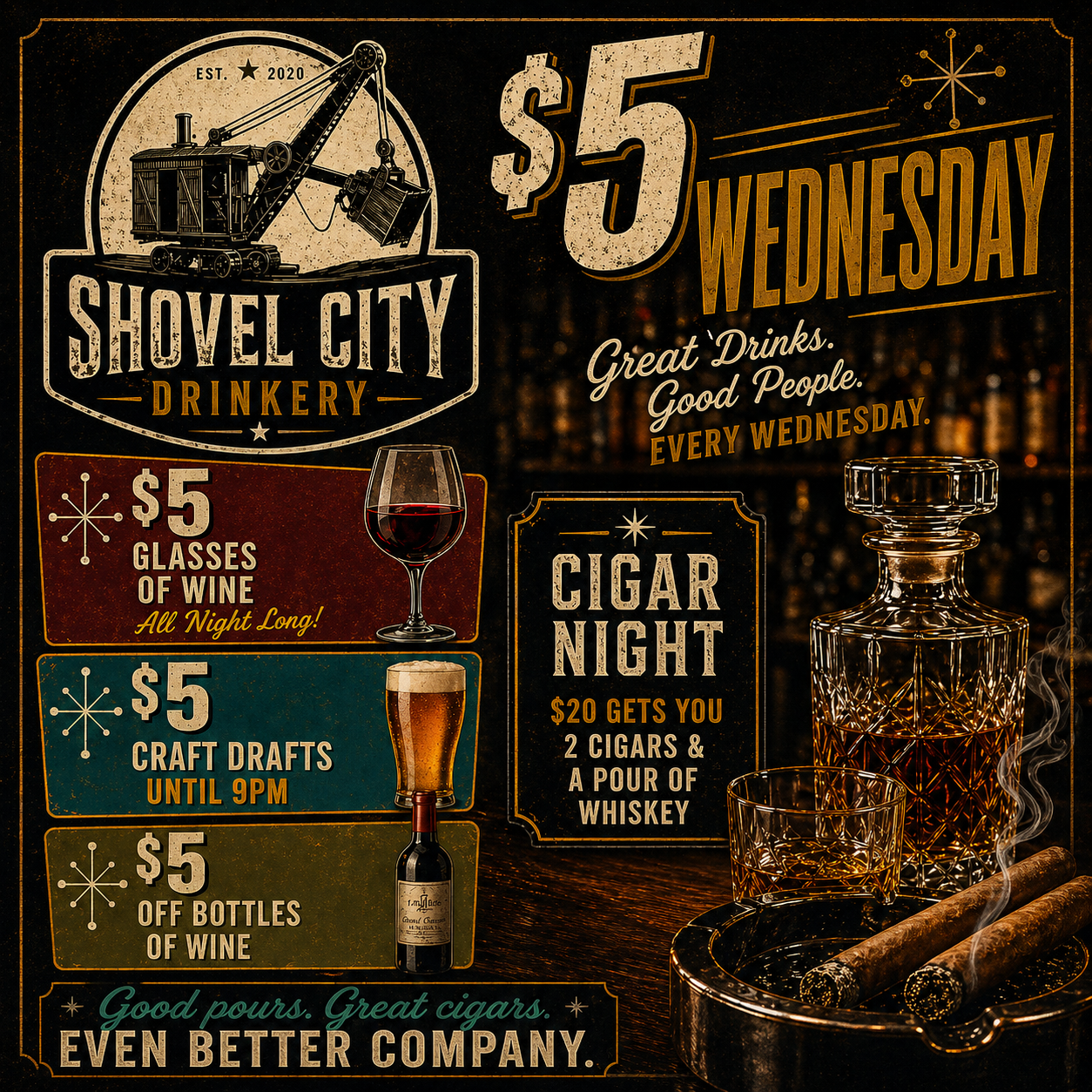 $5 Wednesdays Every Wednesday 