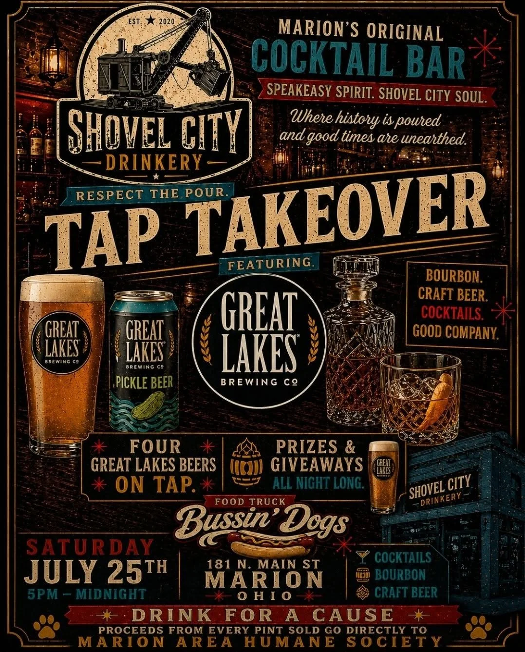 TAP TAKEOVER Humane Society FUN-draiser w/Great Lakes Brewing Co - "Drink for a Cause"