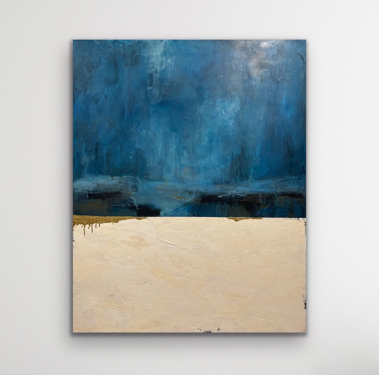 &ldquo;Neptune&rsquo;s Kingdom&rdquo;
This work revolves around the mysterious, vast, and dynamic nature of the ocean ruled by Neptune, the Roman god of the sea in a minimal colorfield abstraction.

48&rdquo; x 60&rdquo;
.
@artpalmbeach 
@steidelcont