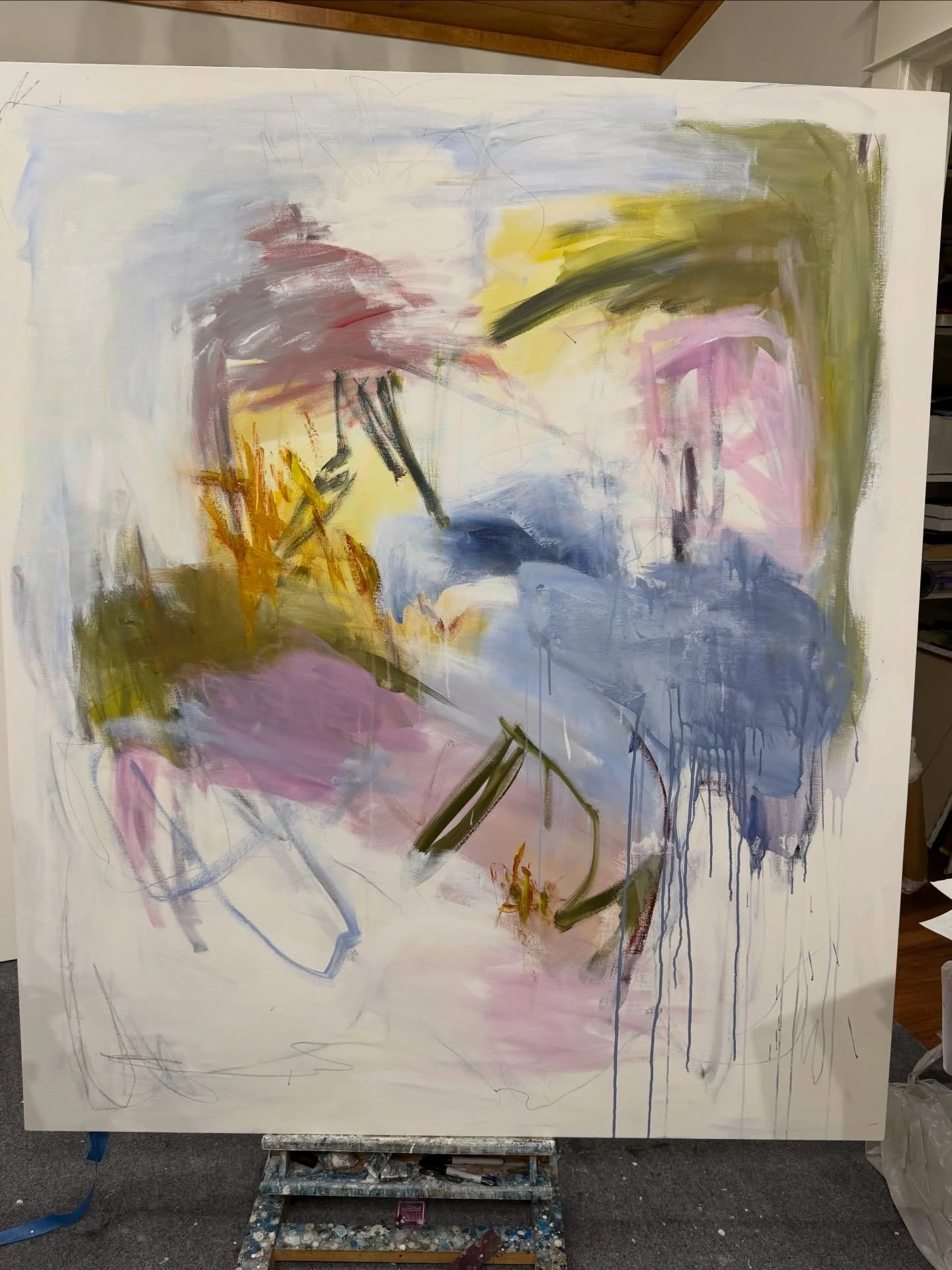 In the studio today&hellip;new beginnings 
.
#inthestudiotoday 
#newbeginings 
#seewhereitgoes 
#newexpression