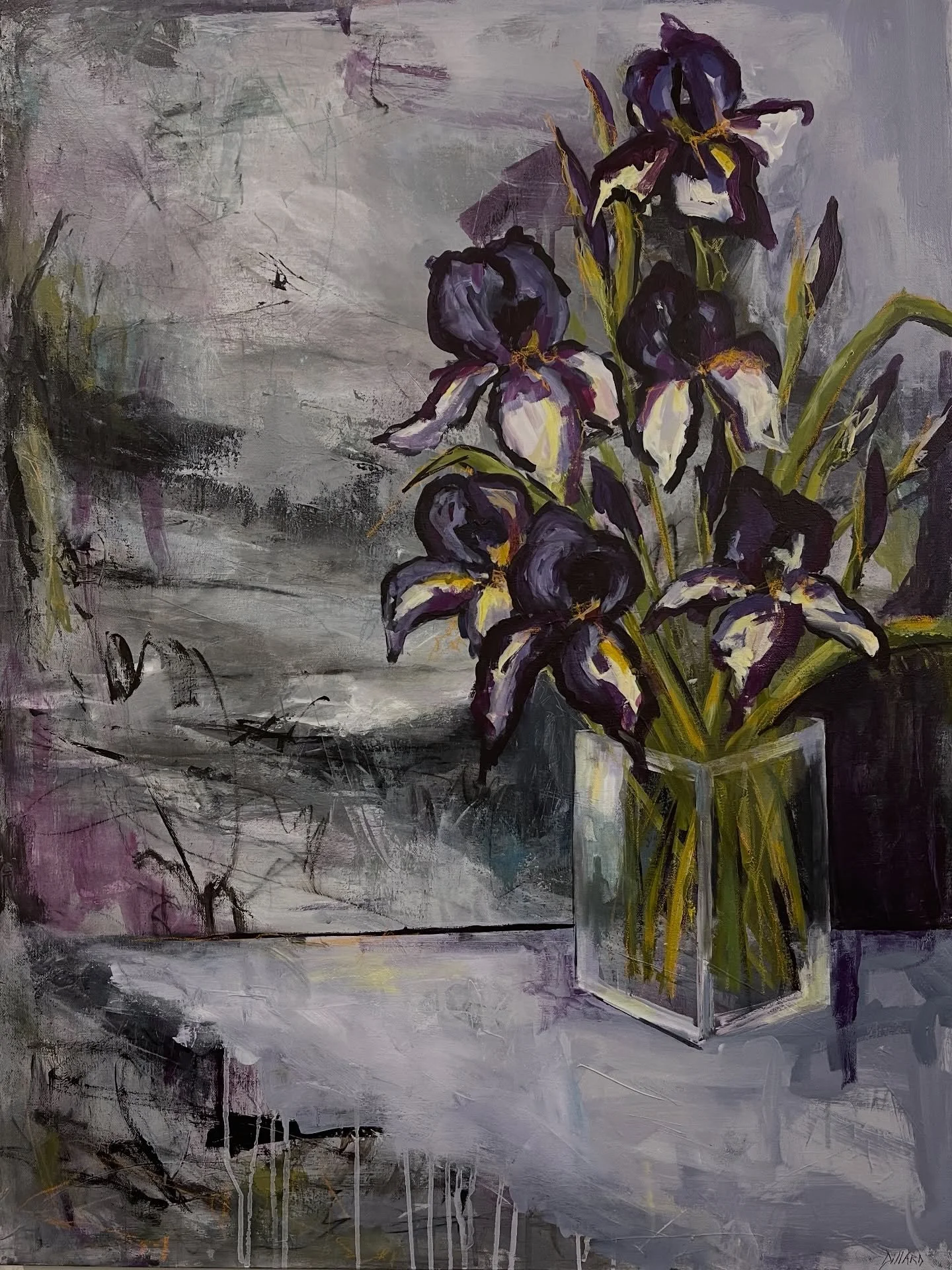 Named after the Greek goddess of the rainbow, the iris connects heaven and earth, bringing messages of transformation, hope wisdom and faith.
.
&ldquo;Hope in a Vase&rdquo;