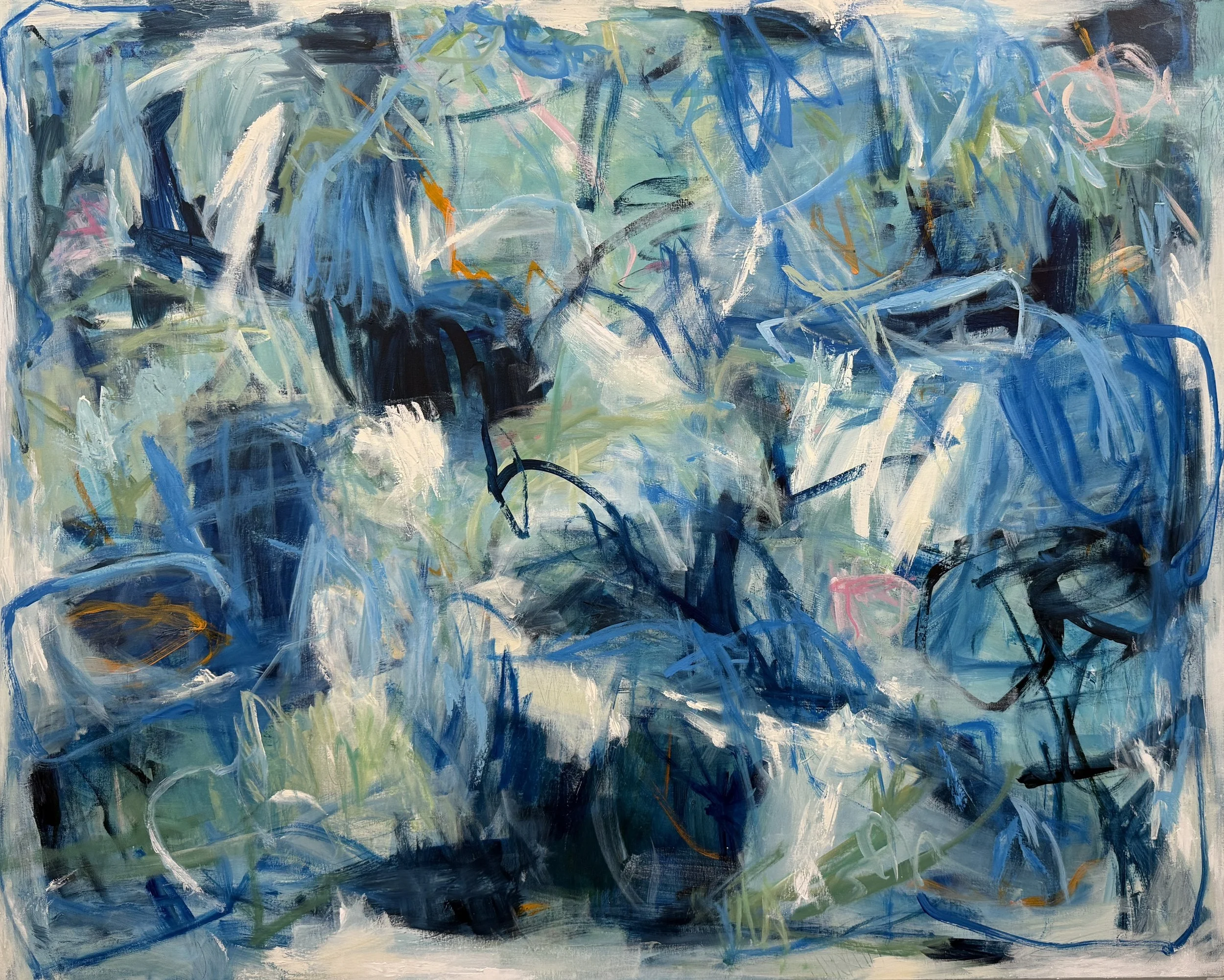 "Swimming with Jellyfish"
48" x 60"