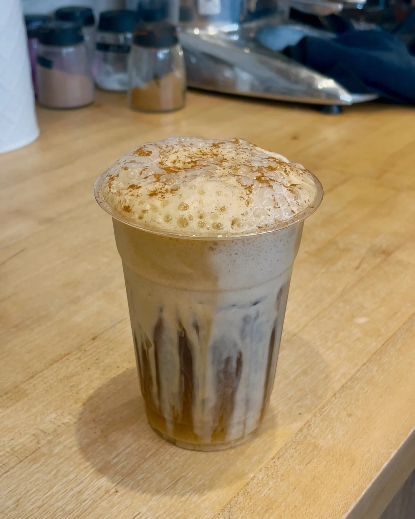 The Cinnamon Roll Shaken Espresso- a crowd favorite that&rsquo;s created to impress!🤎🧊🥮

This drink combines the perfect touch of sweetness with bold (and ice cold) espresso. You will never regret ordering this delicious summer special, so come gr