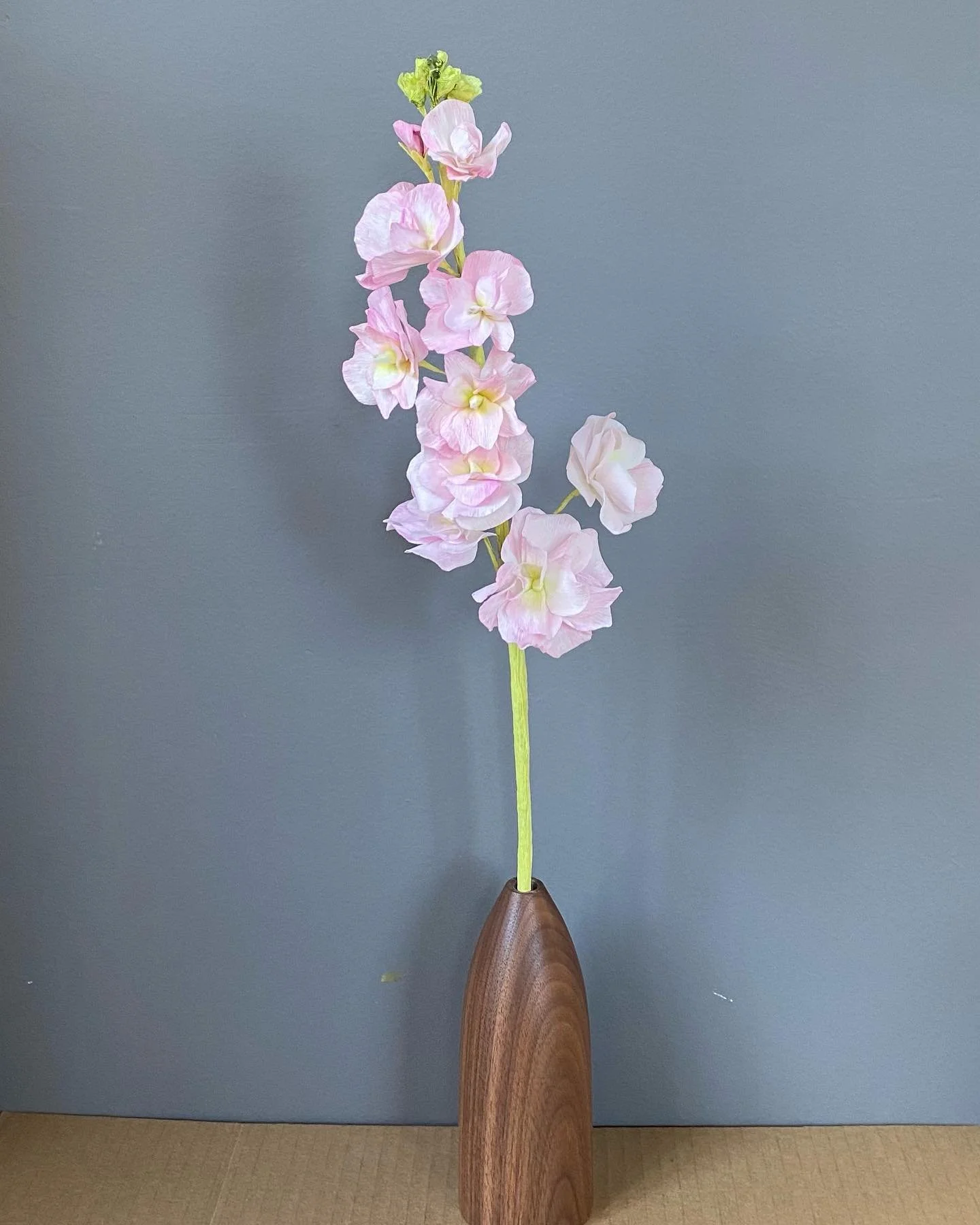 Pink Stock by HOPE Paper Flowers #paperflowers #madeinkingston #hudsonvalleyhomes #botanicalart #papernotplant #papernotpicked