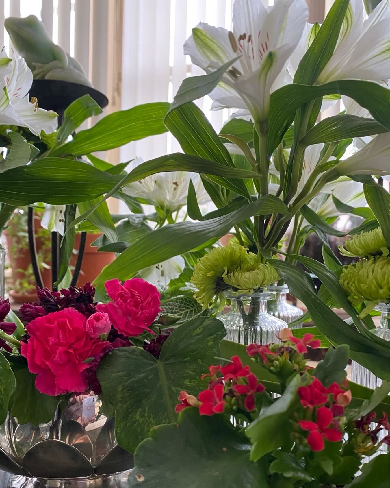 Working on table display inspired by Henri Rousseau. Didn&rsquo;t have a tiger, so used frogs instead😊