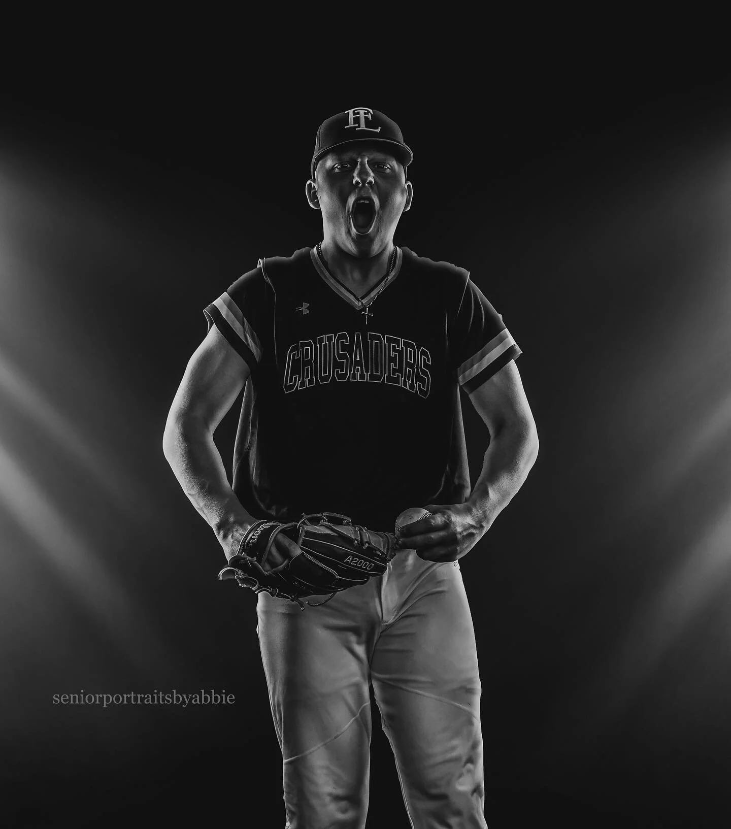 I always ask for posing requests and this was one of the only ones Spencer wanted and I love the end result! I think I may make all of my athletes grunt and pose for me in the future