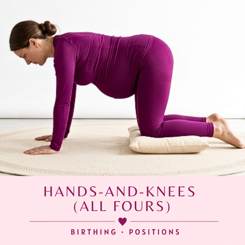 Comfortable Birthing Positions For Easier Labor - Hands & Knees - NYC