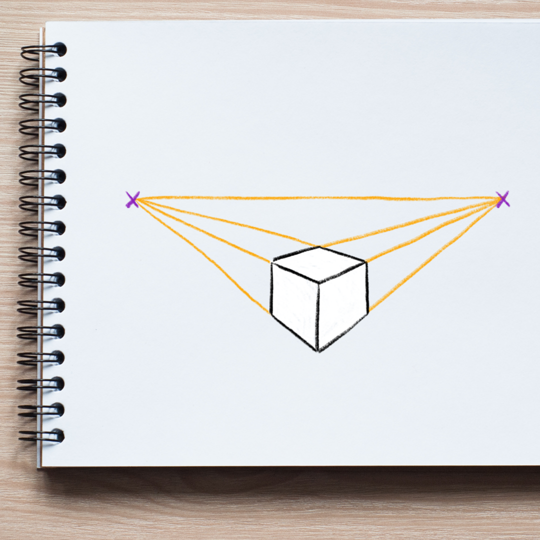 Community Art Programs: Drawing in 2 Point Perspective - Dec 10 - Grades 1-3 & 4-8