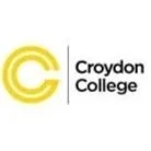 Logo of Croydon College with a yellow circular design and text.