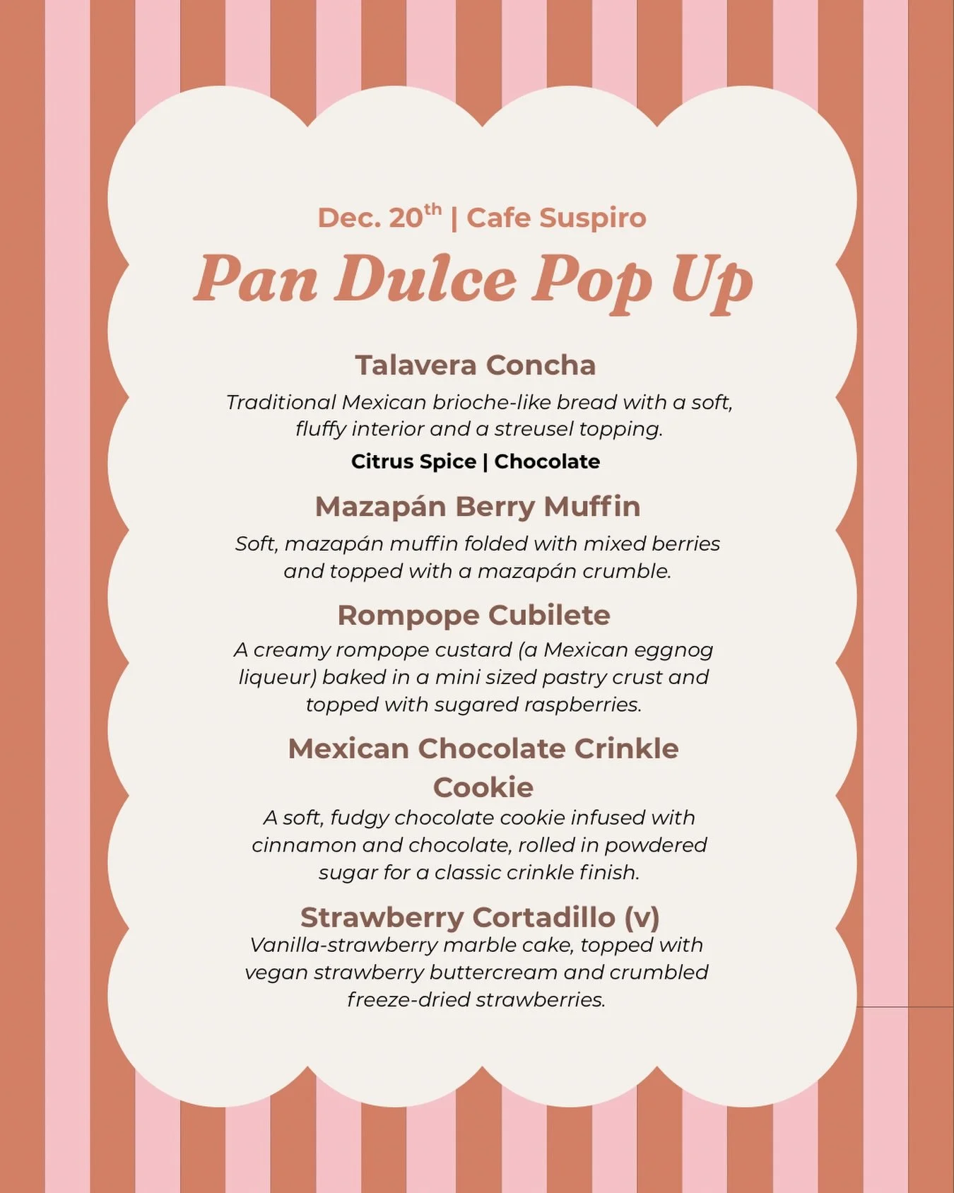 We know&hellip; we&rsquo;ve been a little quiet 👀😅
But that&rsquo;s because we&rsquo;ve been working on so many ideas and plans for 2026! 

Plus&mdash; we&rsquo;re back for a pop up at Caf&eacute; Suspiro again with NEW seasonal goodies ✨ Preorders