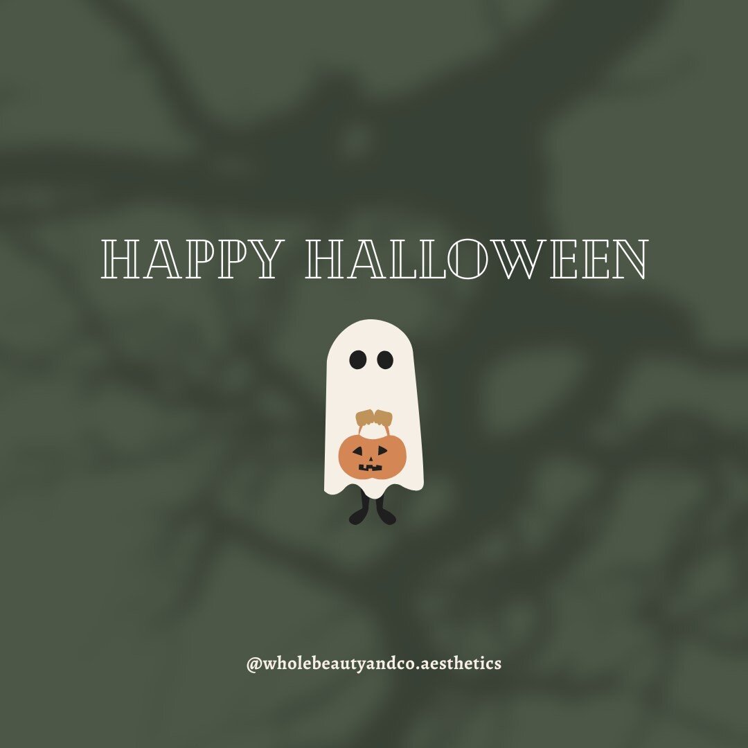 From us at Whole Beauty &amp; Co, HAPPY HALLOWEEN! Stay safe and enjoy your spooky evening!

👻 How to scare your esthetician:
- don't wear SPF
- over exfoliate twice/day
- use a celebrity skincare line
- do your extractions at home
- sleep with your