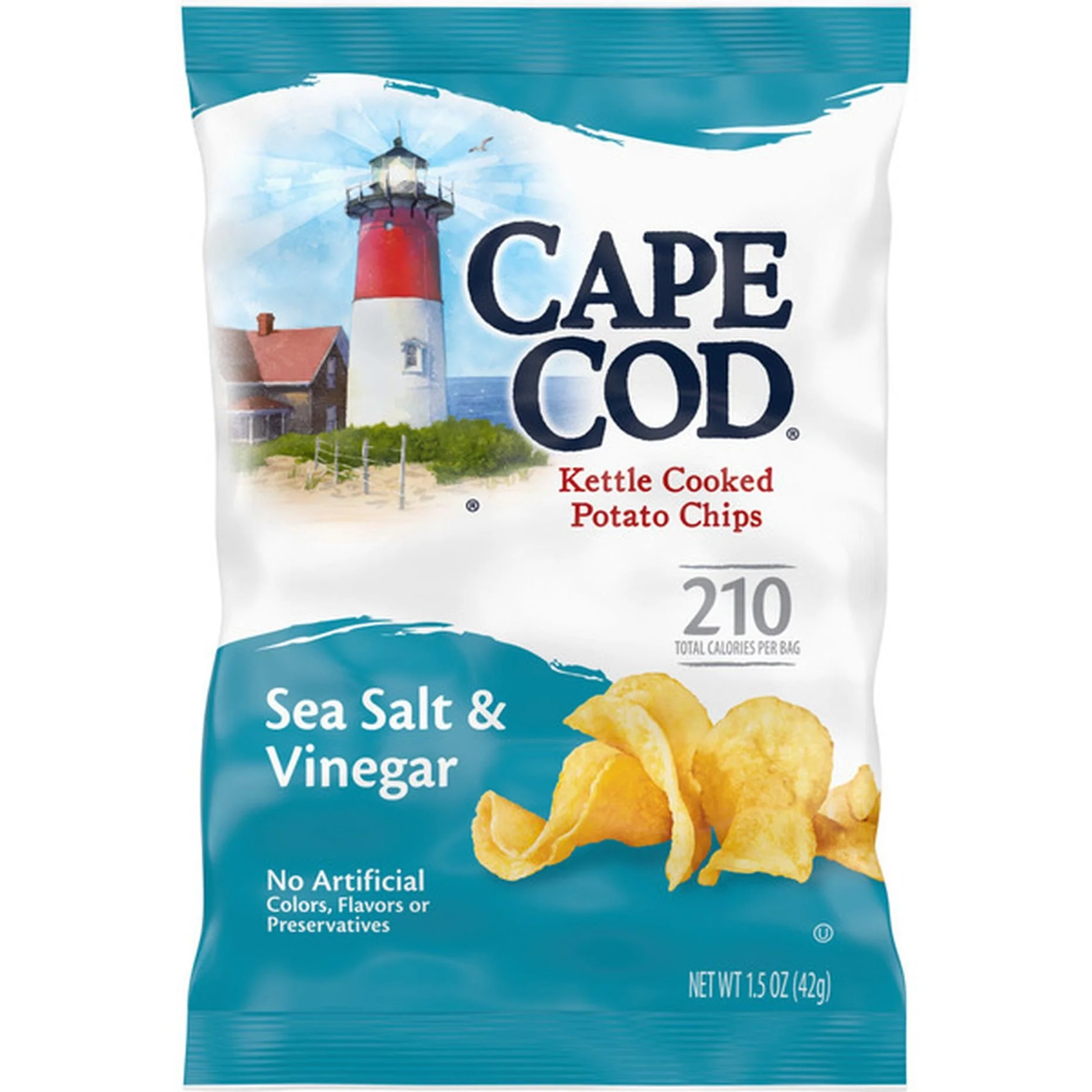Cape Cod Kettle Cooked Potato Chips Sea Salt & Vinegar – 1.5 oz