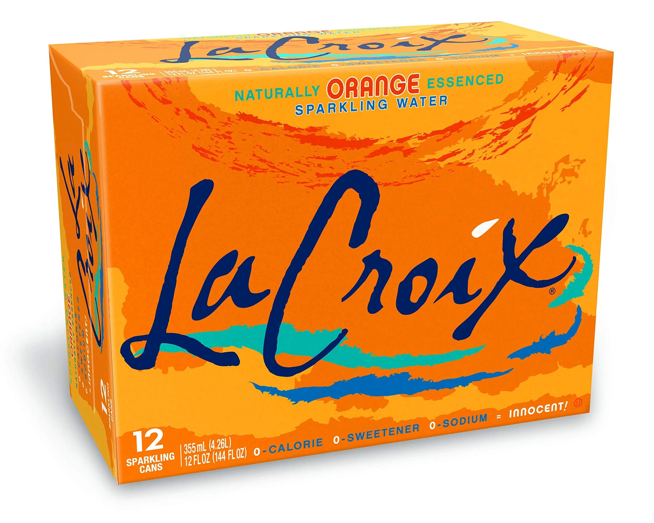 LaCroix Sparkling Water – Orange – 12 fl oz, 12 Pack