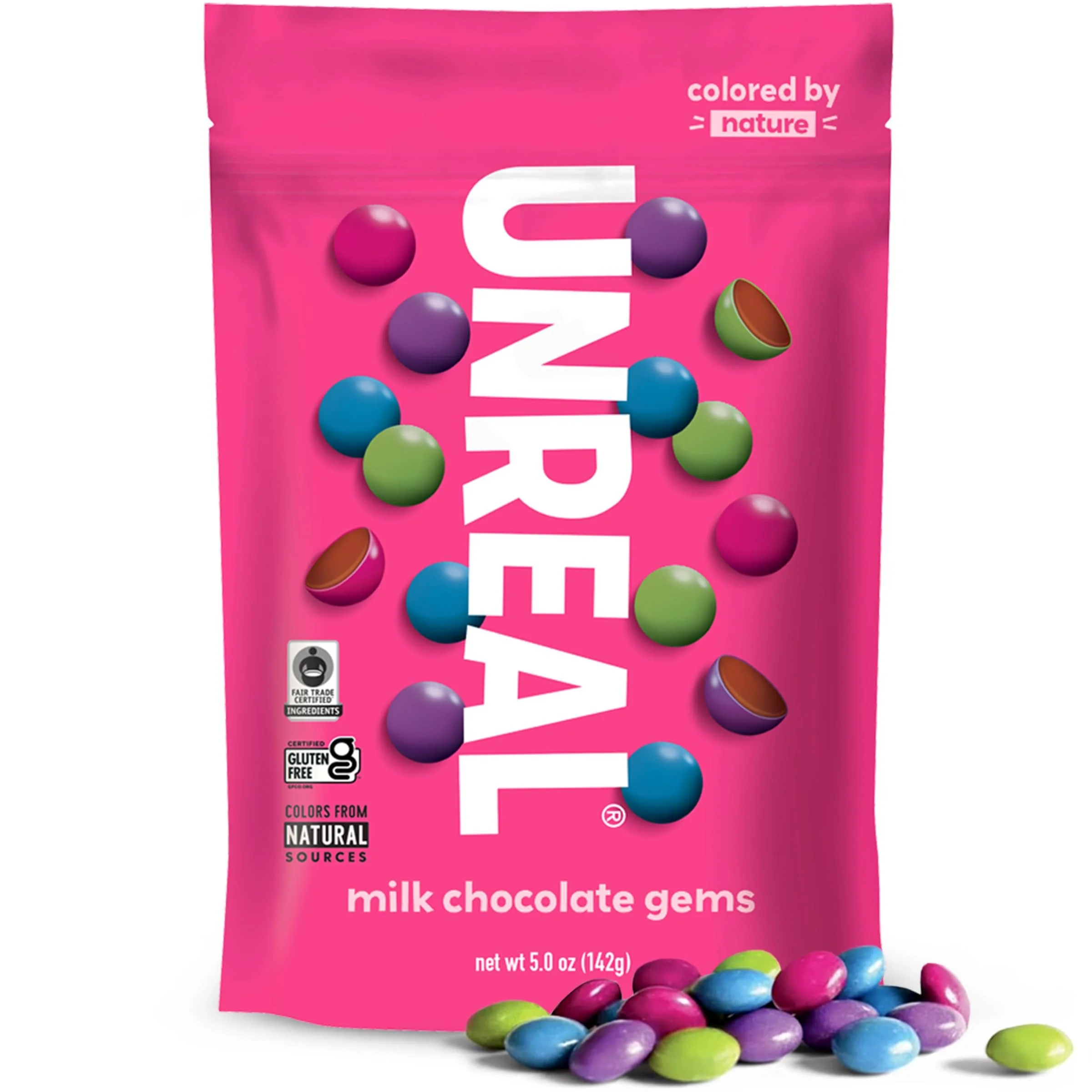 UNREAL Milk Chocolate Gems, 5 oz (142 g)
