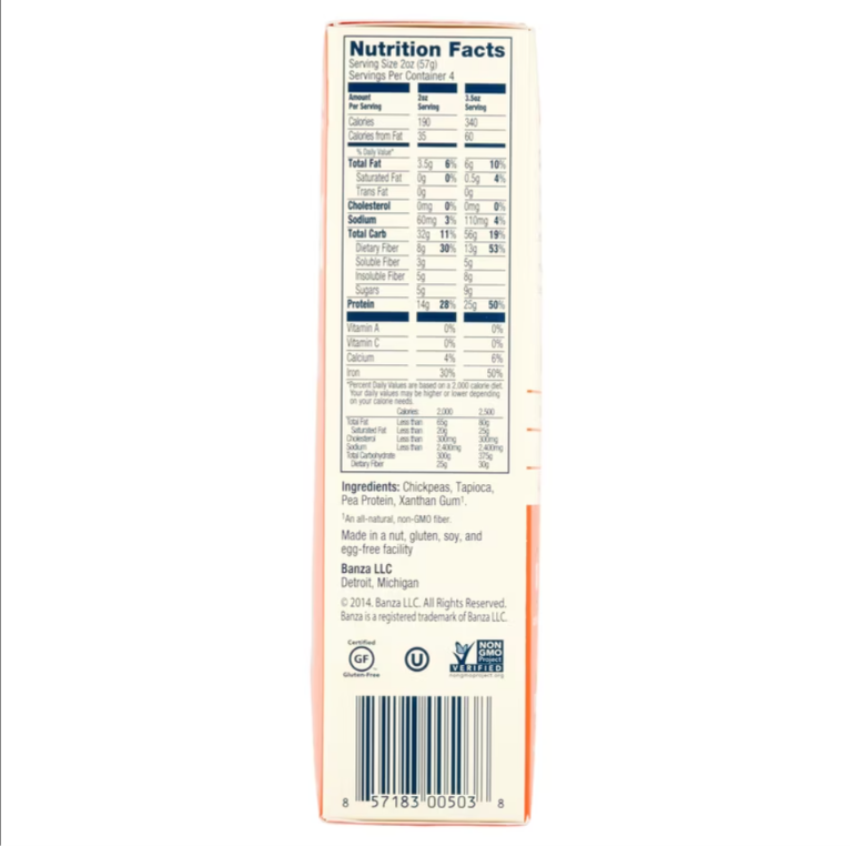 Banza Chickpea Shells Pasta – 8 oz.png