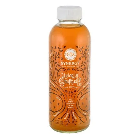 SYNERGY Living in Gratitude Raw Kombucha – 16 fl oz