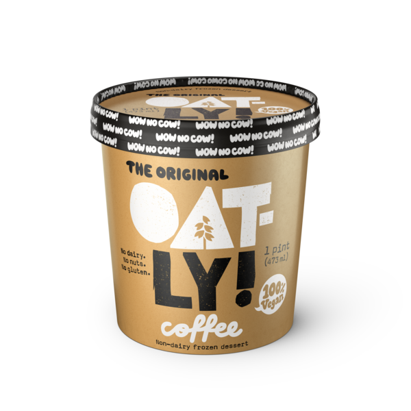 Oatly! The Original Coffee Oatmilk Frozen Dessert, 1 Pint (473 ml)