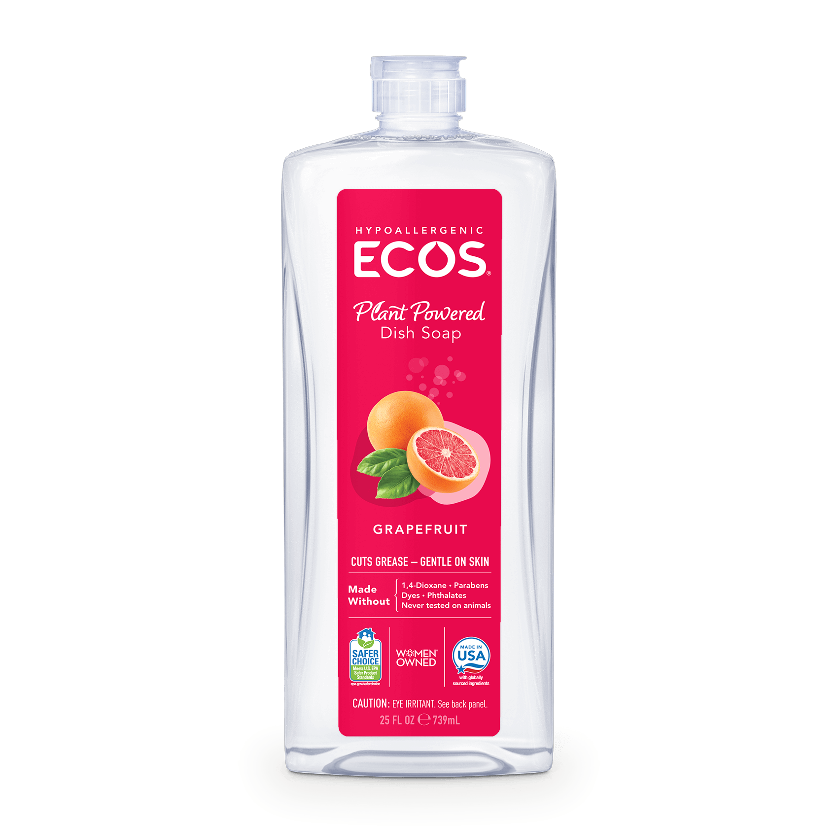 ECOS Plant Powered Dish Soap Grapefruit, 25 fl oz (739 ml) (Copy)