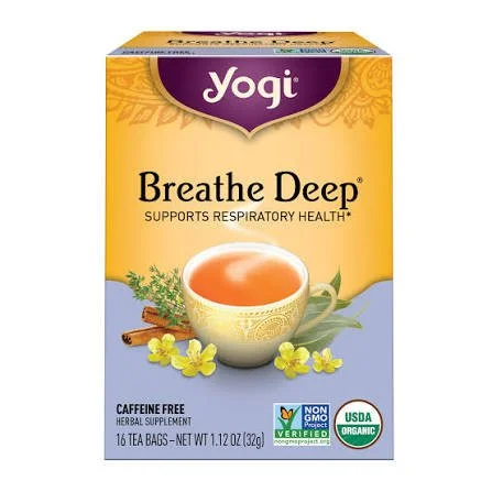 Yogi Tea Breathe Deep Organic Caffeine Free Herbal Tea