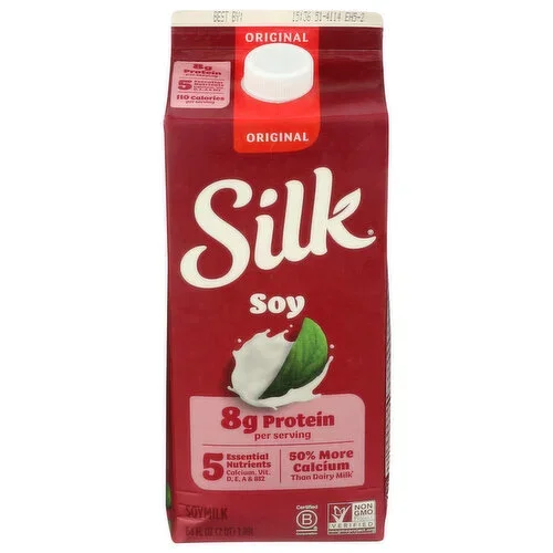 Silk Soymilk Plain – 64 fl oz