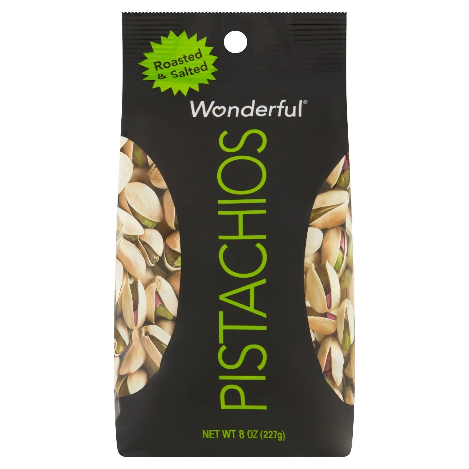 Wonderful Pistachios Pouch Roasted & Salted – 8 oz