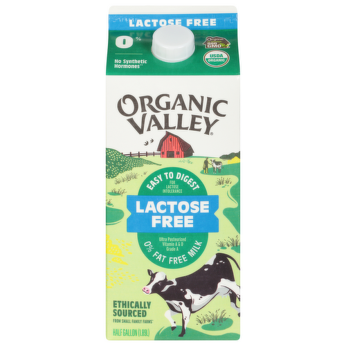 Organic Valley Skim Lactose-Free Milk – 64 fl oz