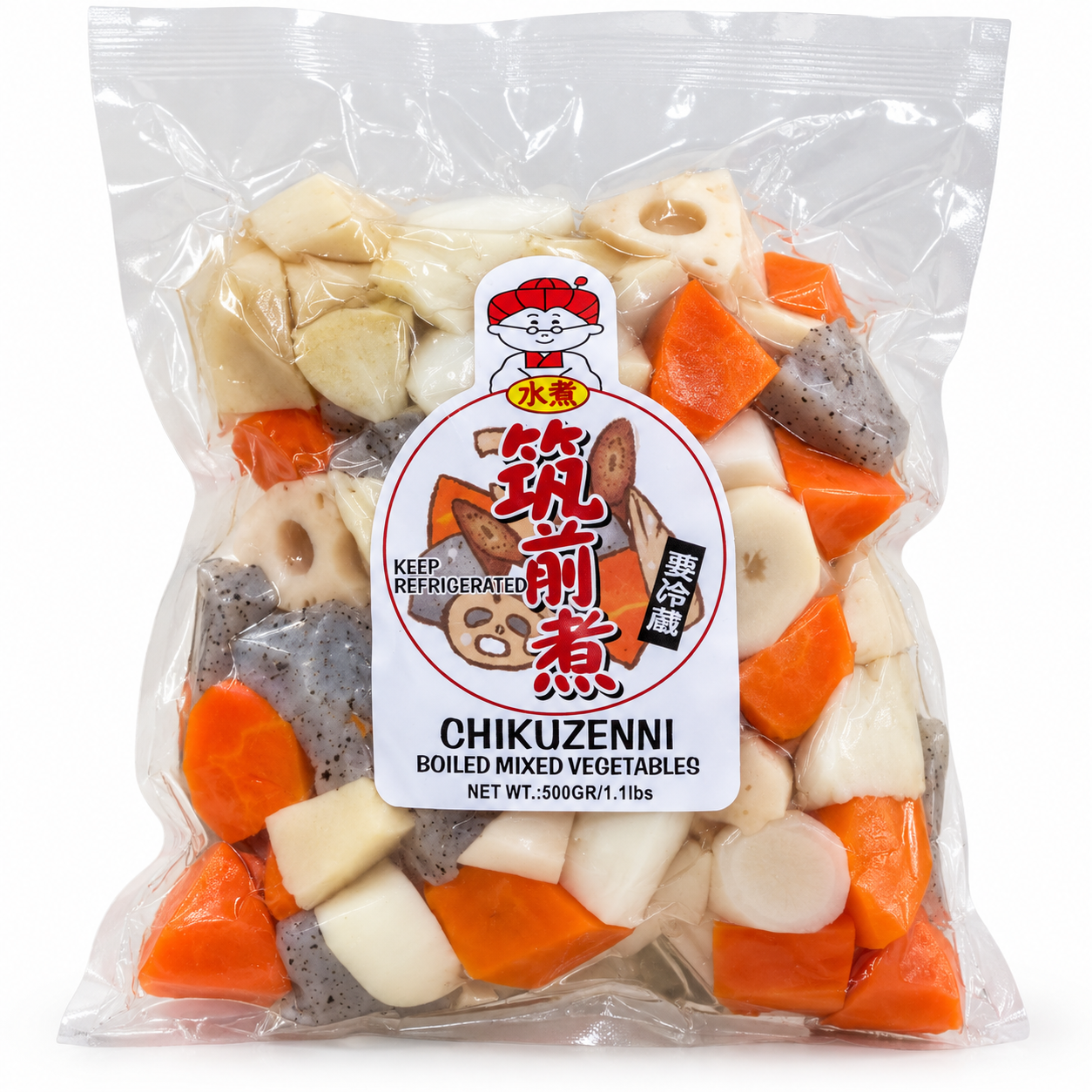 Chikuzenni Boiled Mixed Vegetables – 500 g (1.1 lb)