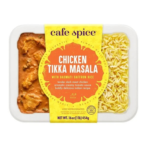 Cafe Spice Chicken Tikka Masala with Basmati Saffron Rice, 16 oz (454 g)