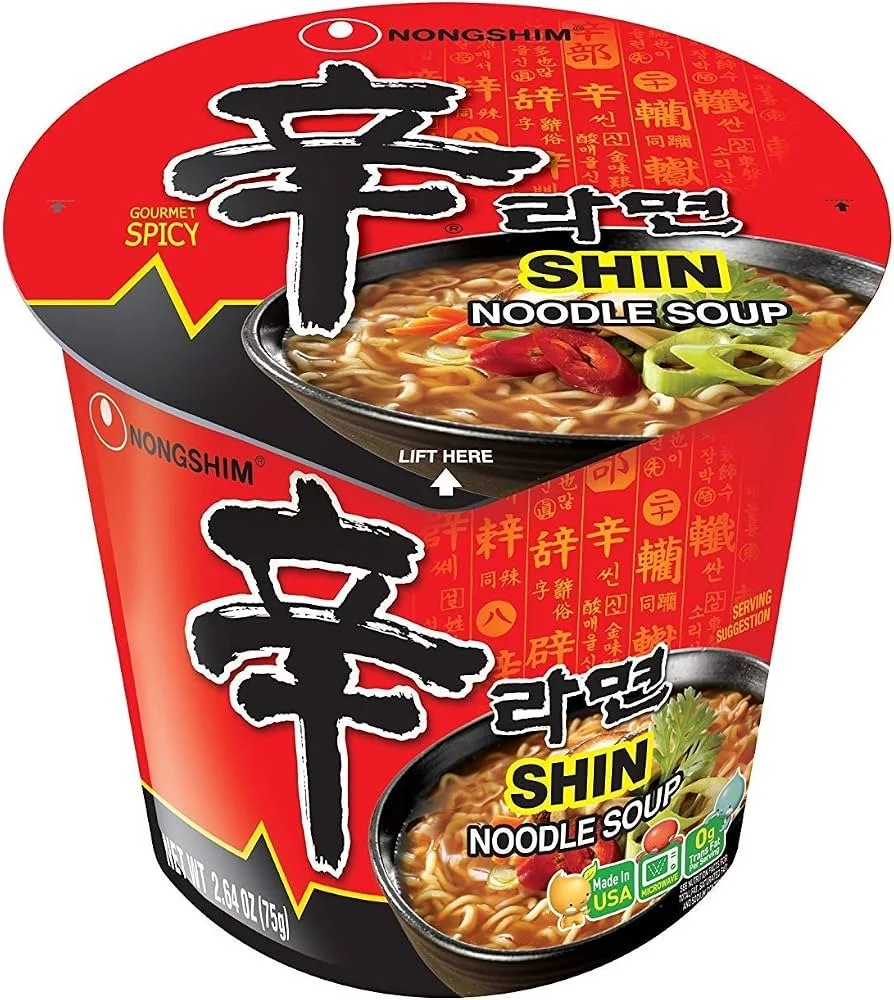 Nongshim Shin Noodle Soup Bowl Spicy – 2.64 oz