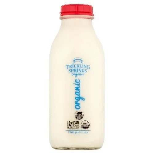 Trickling Springs Organic Whole Milk – 1 qt