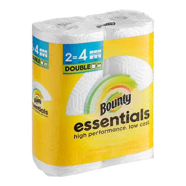 Bounty Essentials 2 = 4 Double Rolls Paper Towels