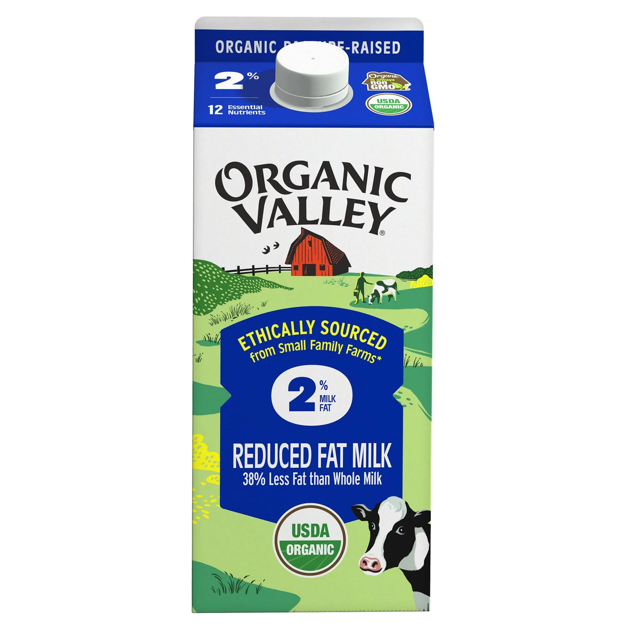 Organic Valley 2% Reduced Fat Milk – 64 fl oz