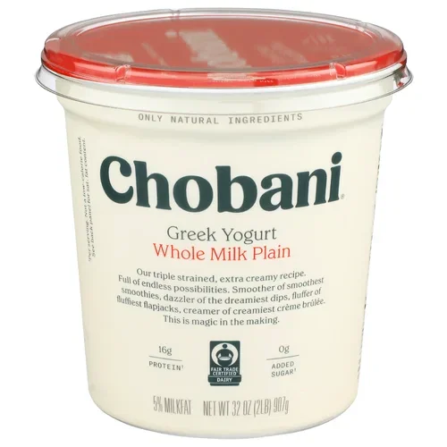 Chobani 5% Plain Yogurt – 32 oz